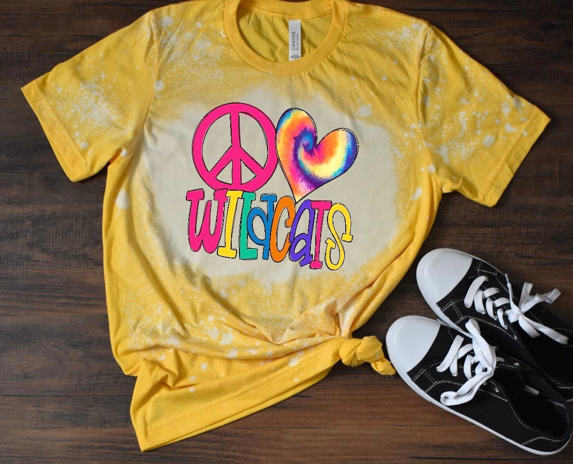 Bleached Peace Love Eagles – Allie Katz Boutique