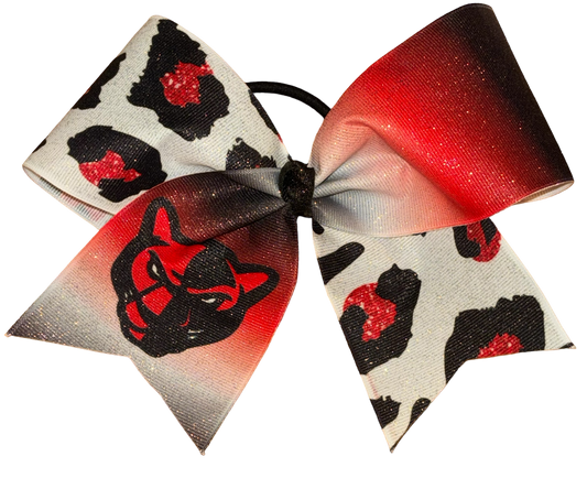 Custom Full Glitter School Mascot Cheer bow