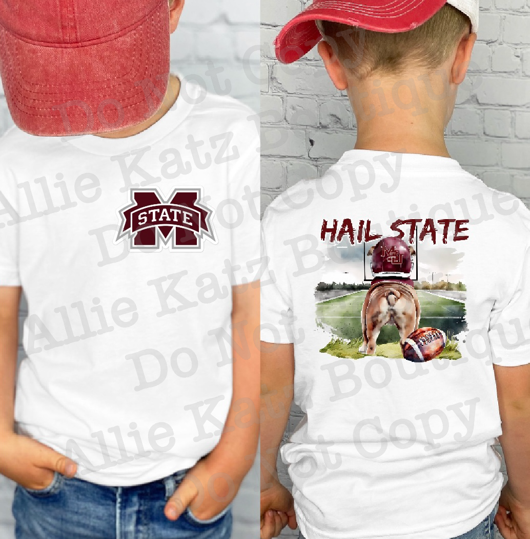 Hail State Front & Back design Tee