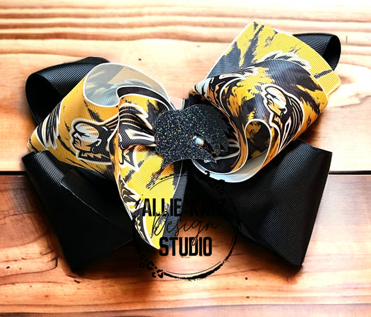 8” Oak Grove Warriors Custom hair bow