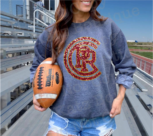 PRCC Wildcats faux sequin Shirt