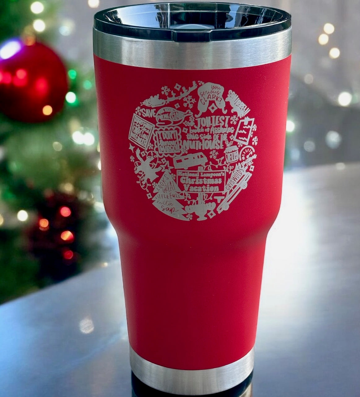 30oz Christmas Vacation Engraved Tumbler