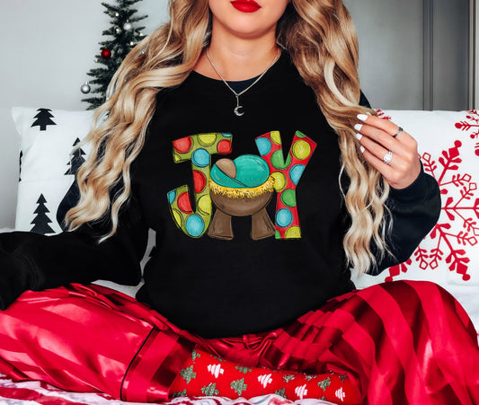 Joy Manger Scene Sweatshirt