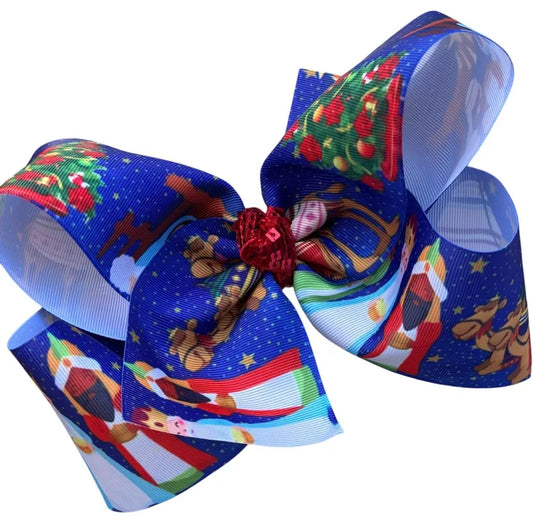 8" Nativity Christmas Bow