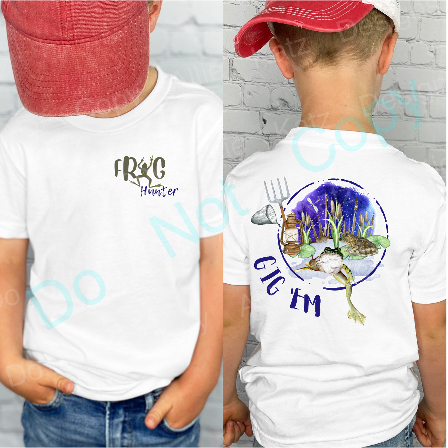 Frog Hunter Gig Em Comfort Colors Tee