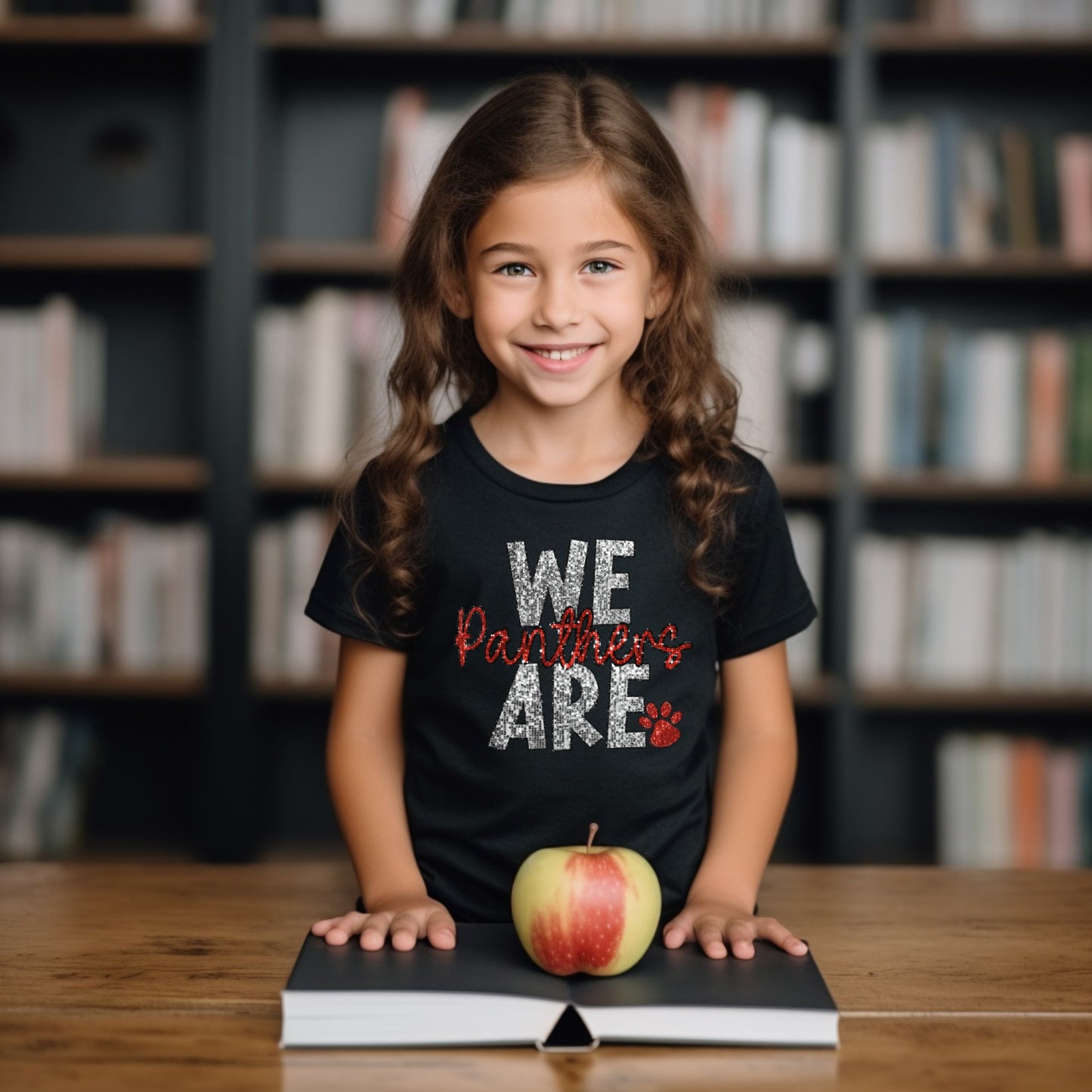 We are Mascot faux sequin Spirit Tee