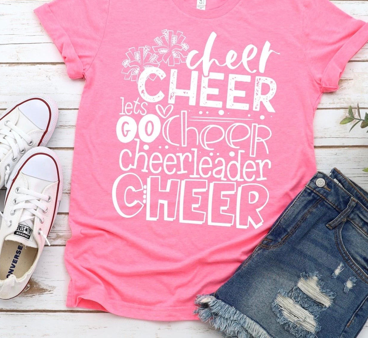 Cheer Cheer Cheerleader Tee – Allie Katz Boutique