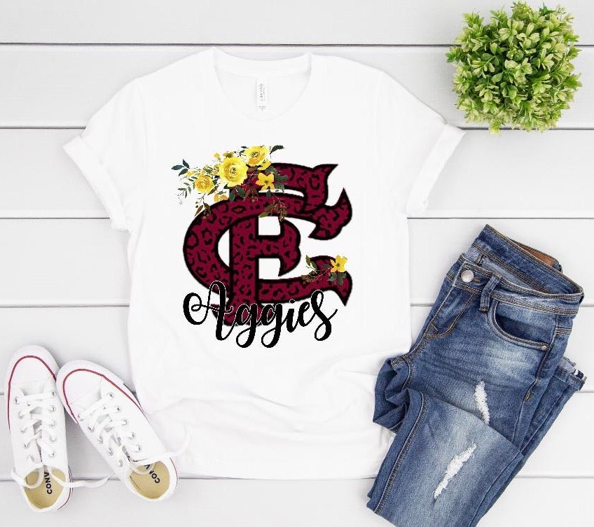 Floral FC Aggies Tee