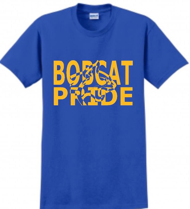 Bobcat Pride cat center Tee