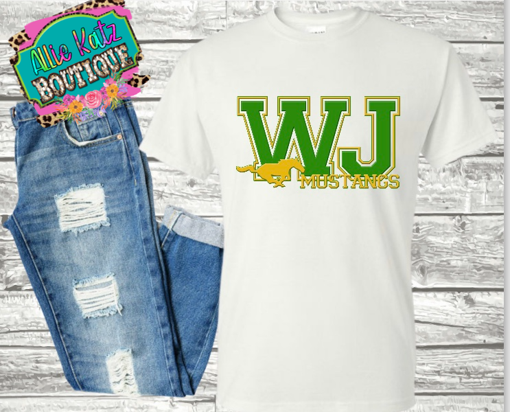 West Jones Mustangs design 1.0 Tee