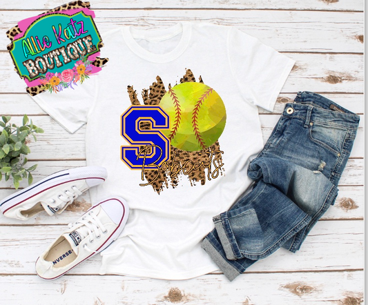 School Spirit Softball Tee