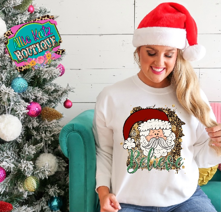 Believe Santa Christmas design