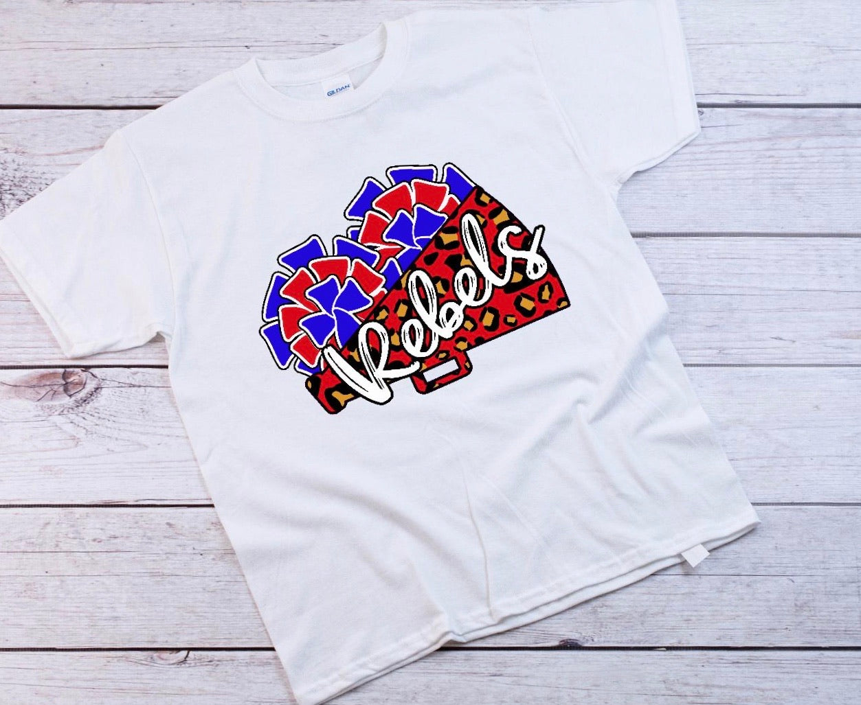 Rebels megaphone Cheer Tee