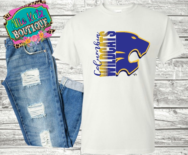 Columbia Wildcats design 3.0  Tee