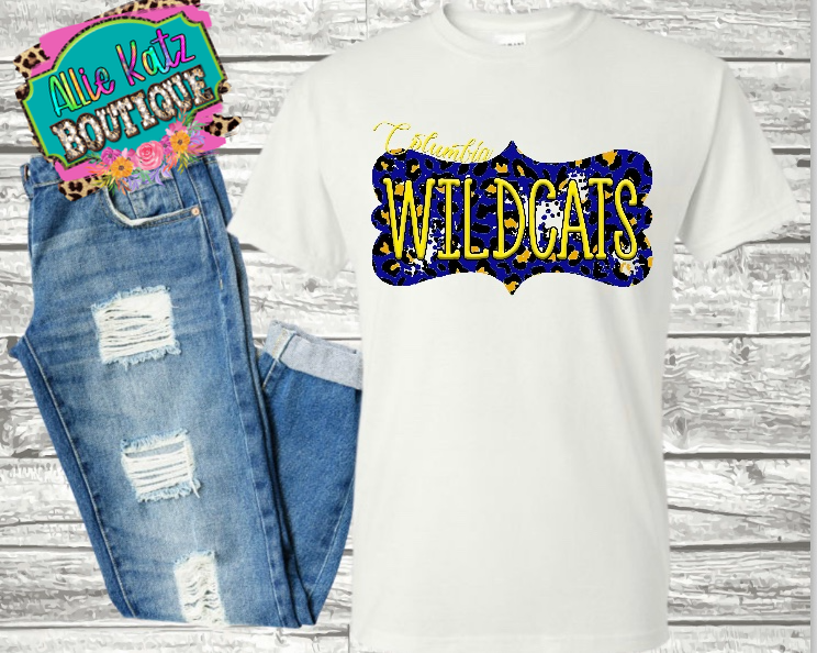 Columbia Wildcats design 5.0 Tee