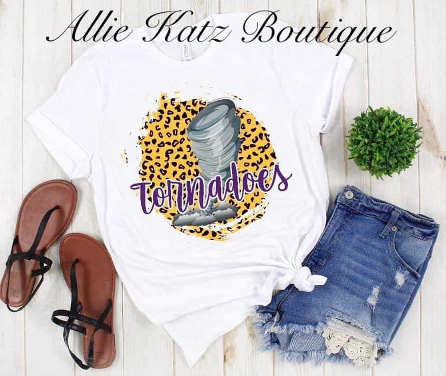 Tornadoes Leopard Background Tee