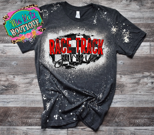 Race Track Junkie bleached tee