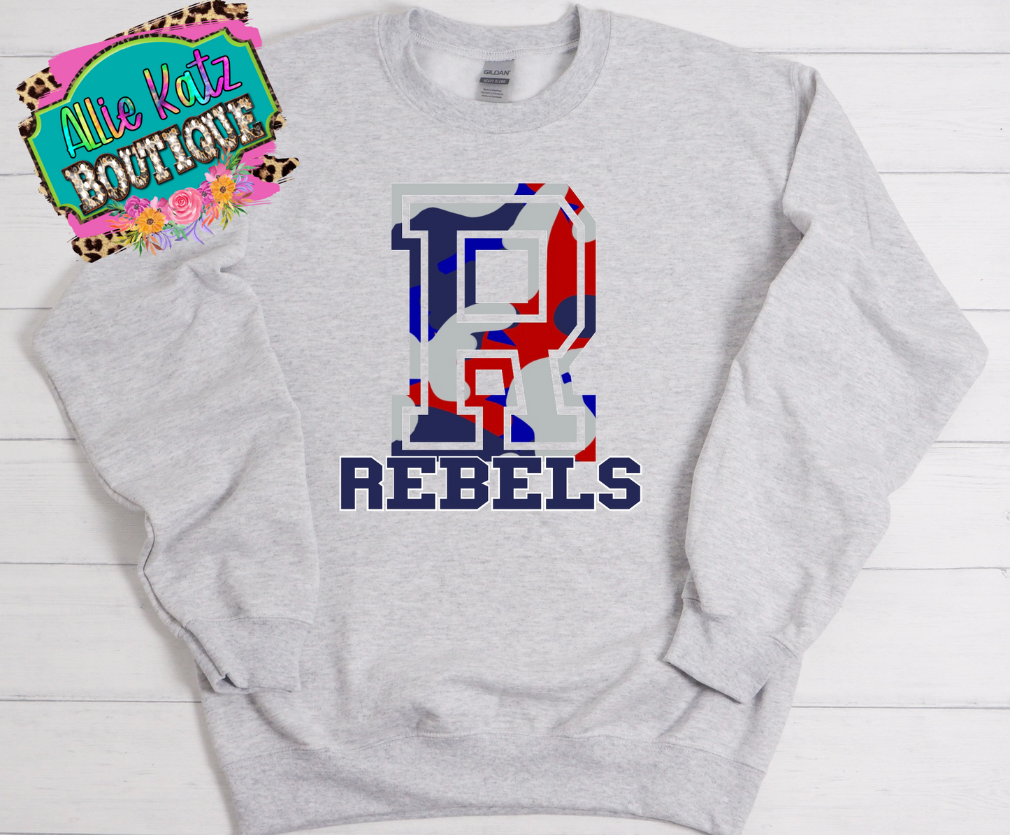 Red blue camo R Rebels design