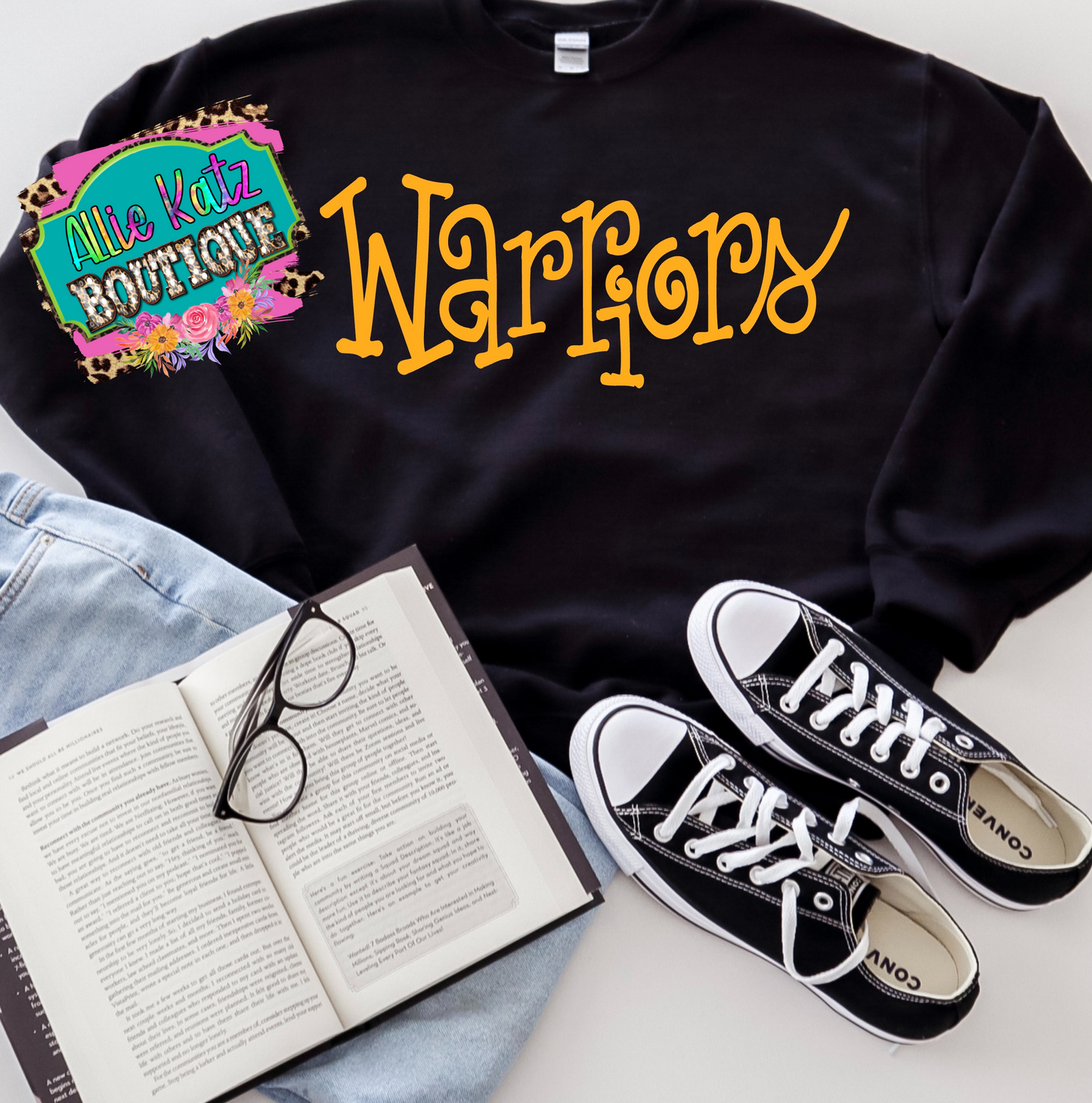 Warriors fun letters design