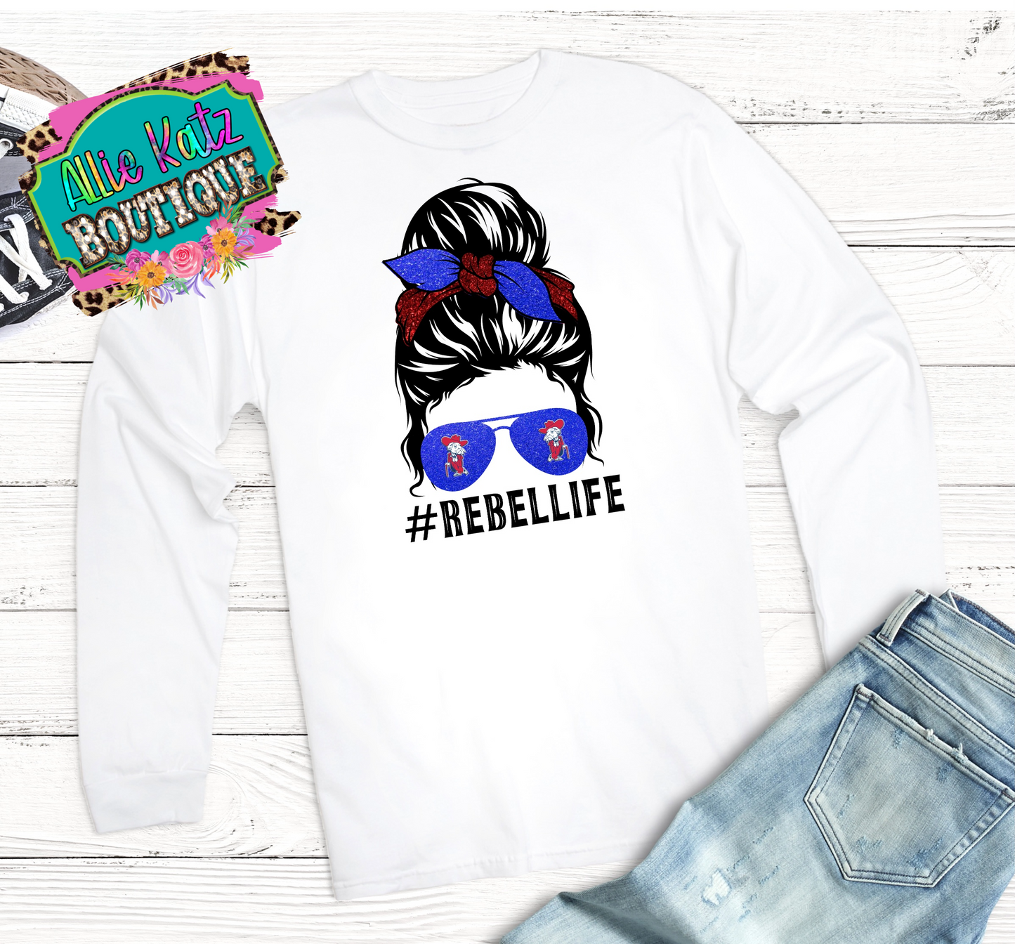 Rebel life messy bun design