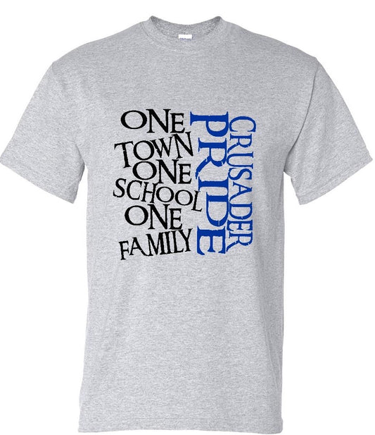 Crusader Pride One Town Tee