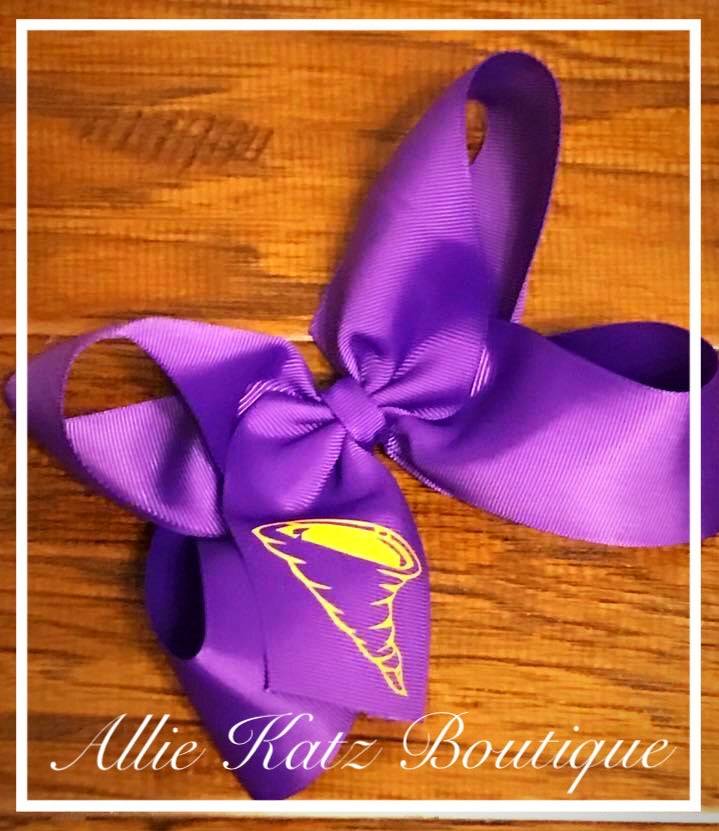 Tornado Purple/Gold bow